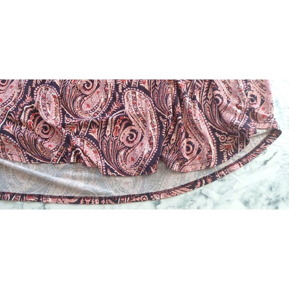 Westport 3X Shirt Top Women Paisley Roll Tab Sleeves Buttons - Picture 7 of 12